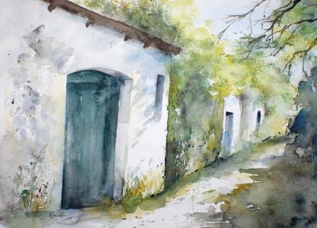 Kellergasse im Weinviertel